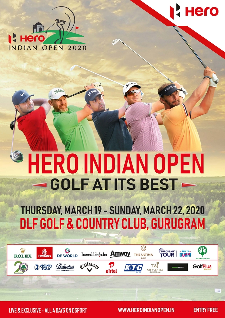 올해 3월 열릴 예정이었던 인도오픈 골프 대회 포스터. 