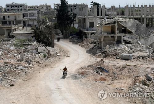시리아 내전으로 파괴된 이들립 지역의 모습