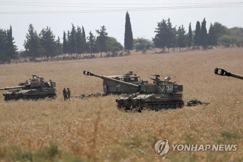 7월 27일 이스라엘 북부의 이스라엘-레바논 국경 지역에 배치된 이스라엘 포병 부대