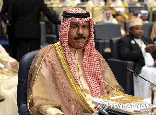쿠웨이트의 새 군주로 지명된 나와프 알아흐마드 알자베르 알사바.[AP=연합뉴스 자료사진]