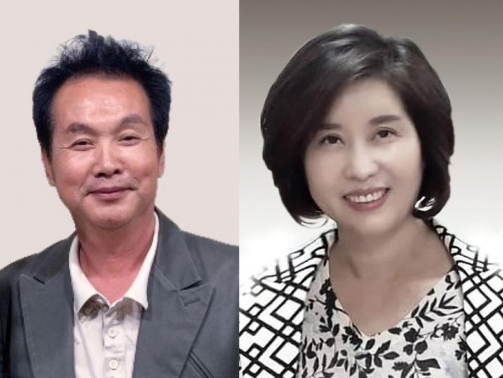 권정찬(왼쪽) 화백과 황연화 교수 부부