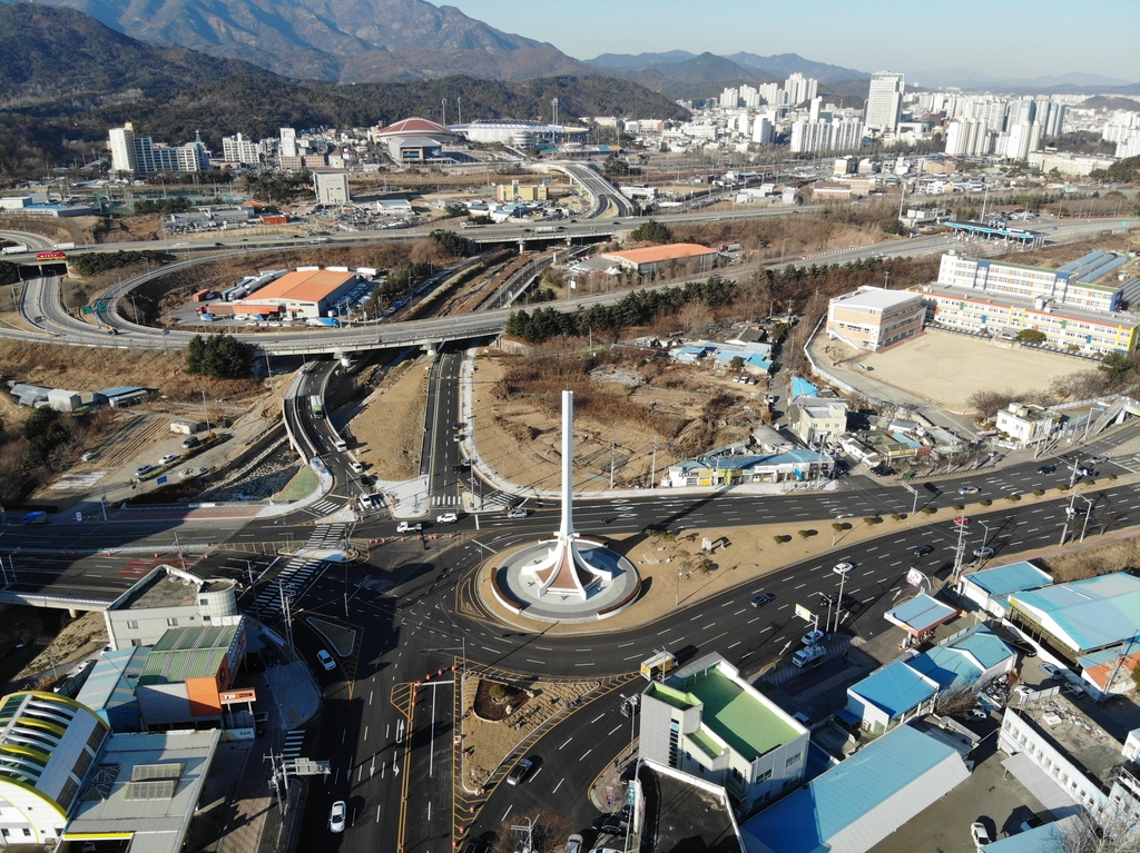 구미 수출탑의 신설도로