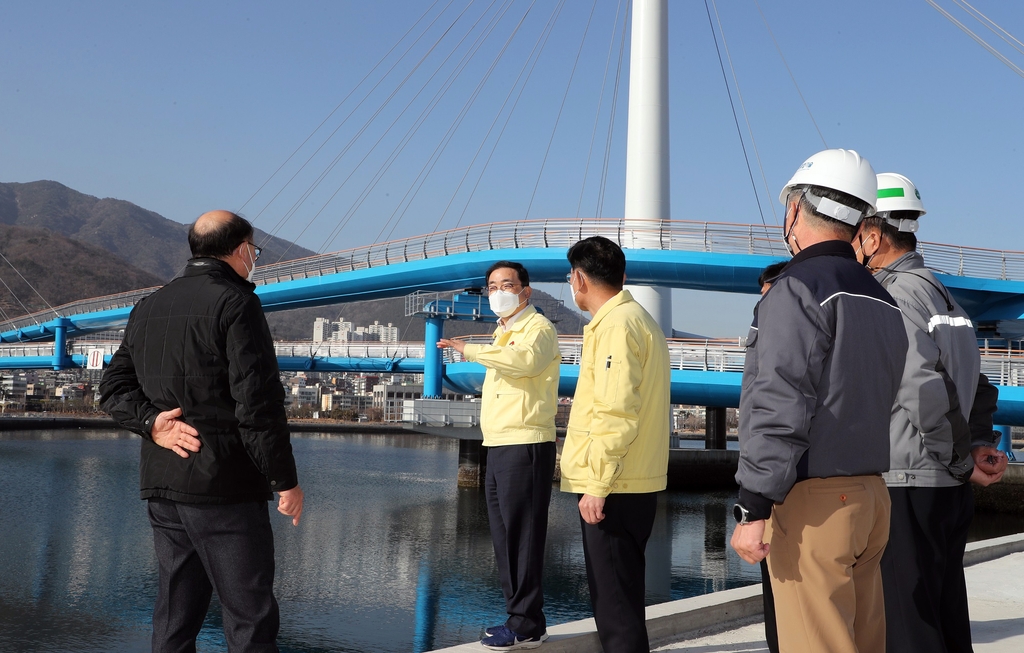 허성무 시장, 마산해양신도시 현장 점검