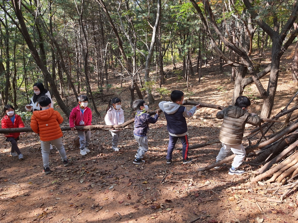 유아숲체험 모습