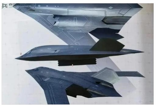 중국 잡지 '현대무기'에 공개된 H-20 디자인 컴퓨터 생성 사진들