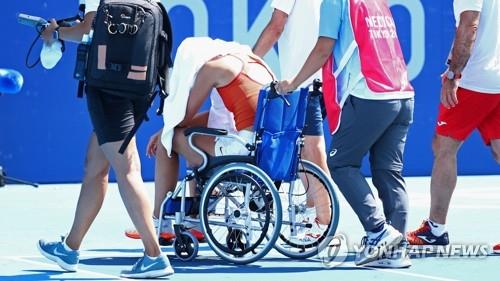 올림픽 테니스 단식경기 도중 무더위에 기권한 바도사