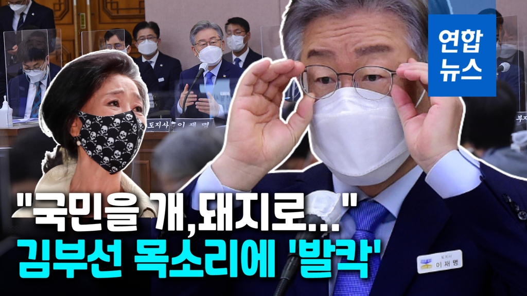 '대장동 국감'에 등장한 김부선 목소리…이재명 반응은? [영상] - 2