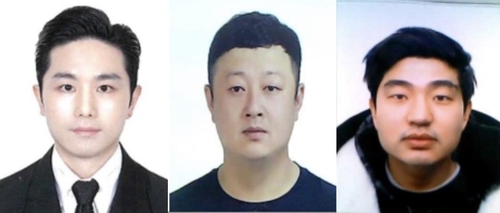 서울 강남에서 40대 여성을 납치·살해하고 시신을 유기한 3인조. 왼쪽부터 이경우(36), 황대한(36), 연지호(30).