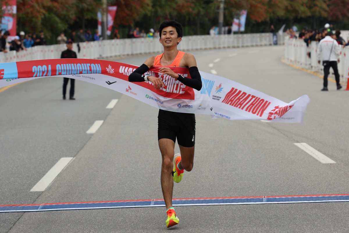 김홍록, 제78회 전국마라톤선수권 남자부 우승