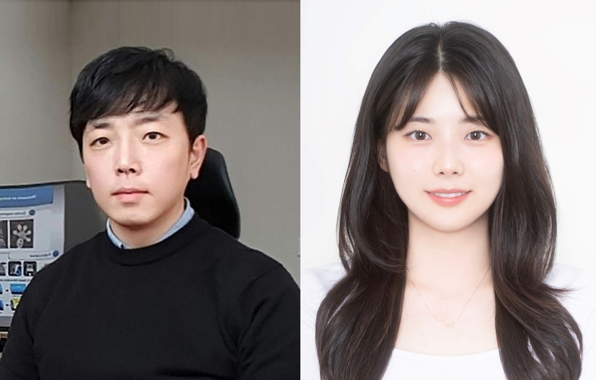 UNIST 정훈의(왼쪽) 교수와 김소미 연구원