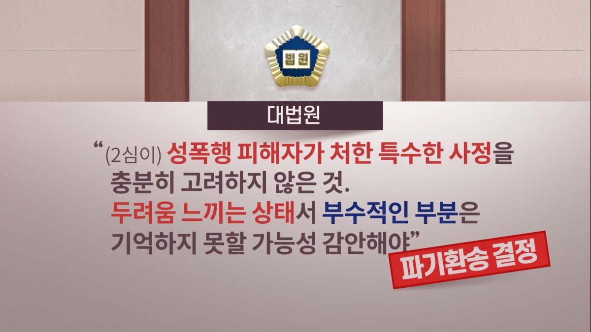 '성폭행 무죄' 뒤집은 대법…"피해자 사정 고려해야"
