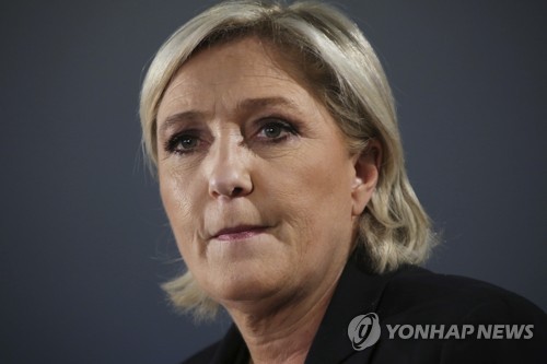 프랑스 극우정당 대선후보 마린 르펜