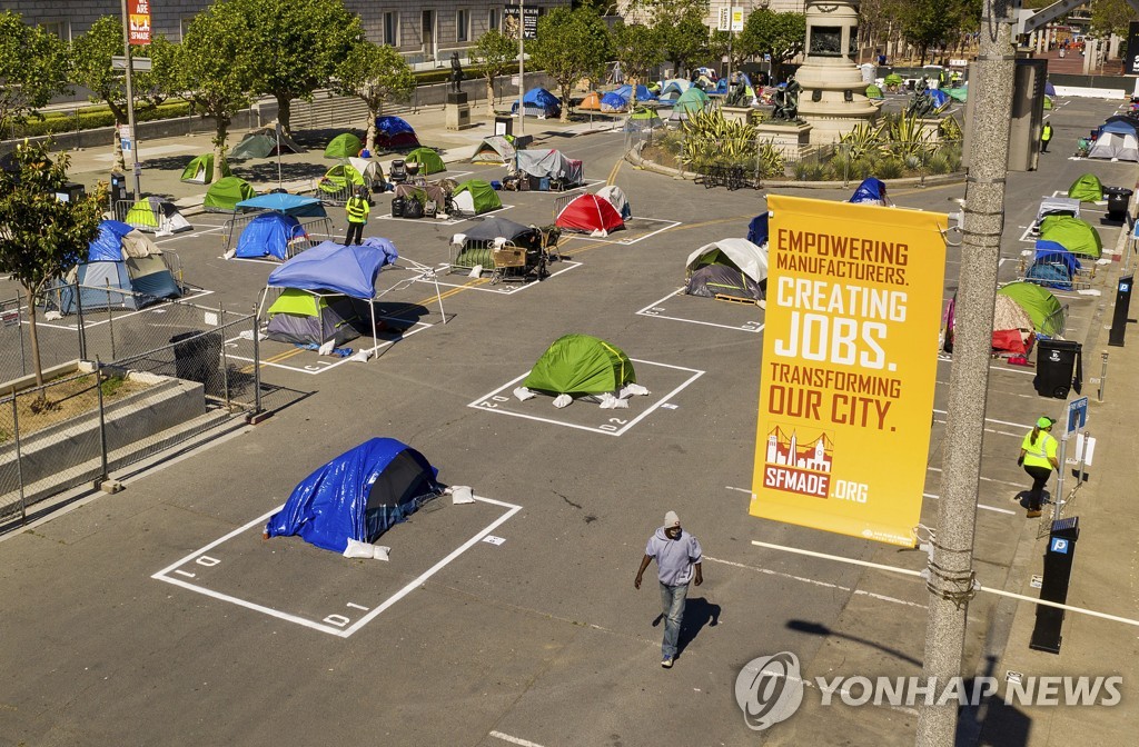 Virus Outbreak Homeless Encampments