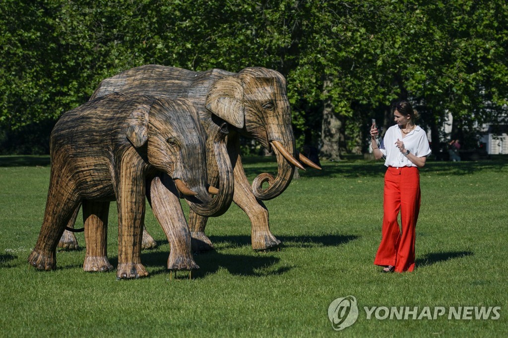 Britain Elephants Exhibition