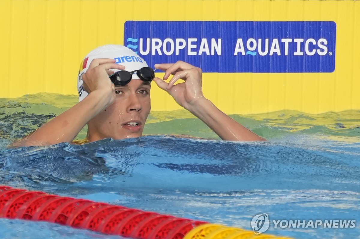 포포비치, 2024 유럽선수권 남자 자유형 100ｍ 우승