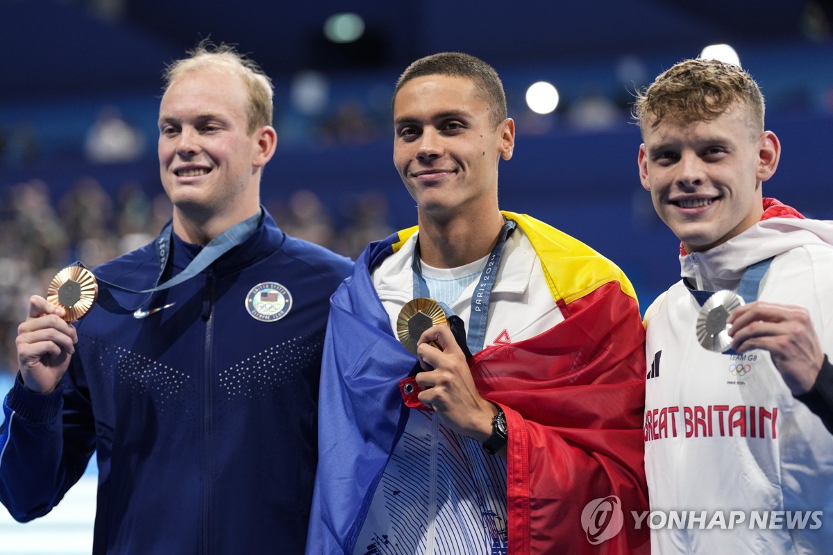 파리 올림픽 남자 자유형 200ｍ 메달리스트