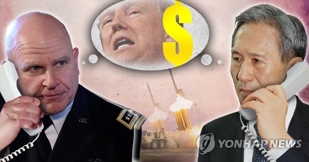 김관진-美맥마스터 전화통화, 사드운용 비용 재확인 (PG)