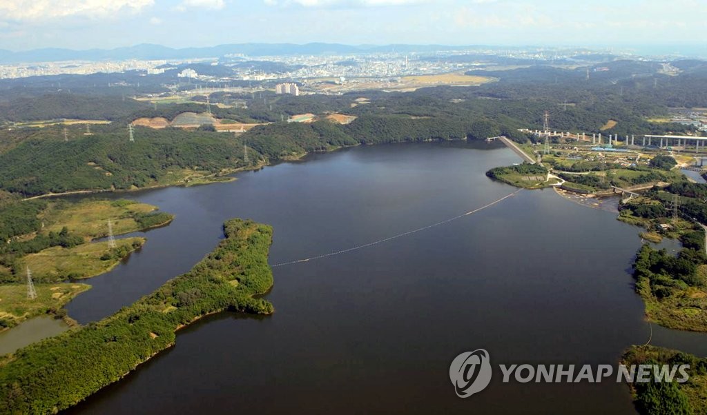 울산 상수원 회야댐 전경