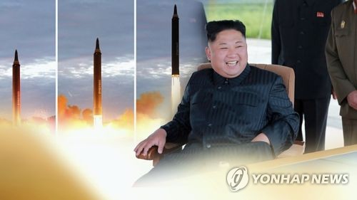 北, 화성-12형 발사 확인…김정은 "美언동 계속 주시"(CG)