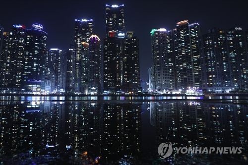 해운대 동백섬 더베이101 야경