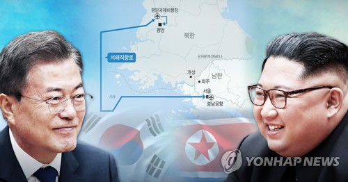 문 대통령, 서해 직항로로 평양 방문(PG)
