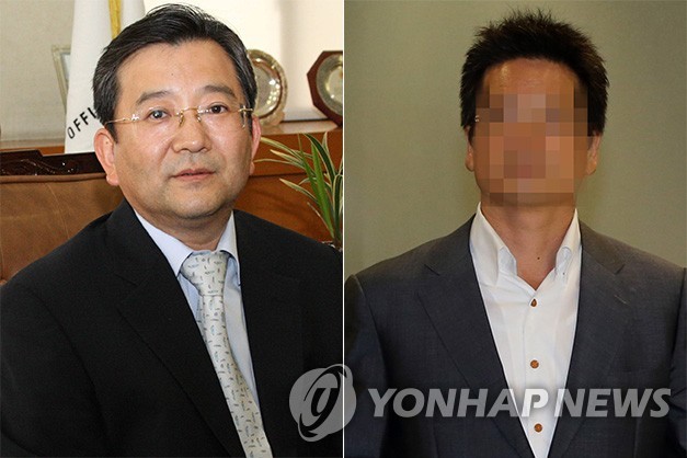 김학의 전 법무부 차관(왼쪽)•윤중천 건설업자