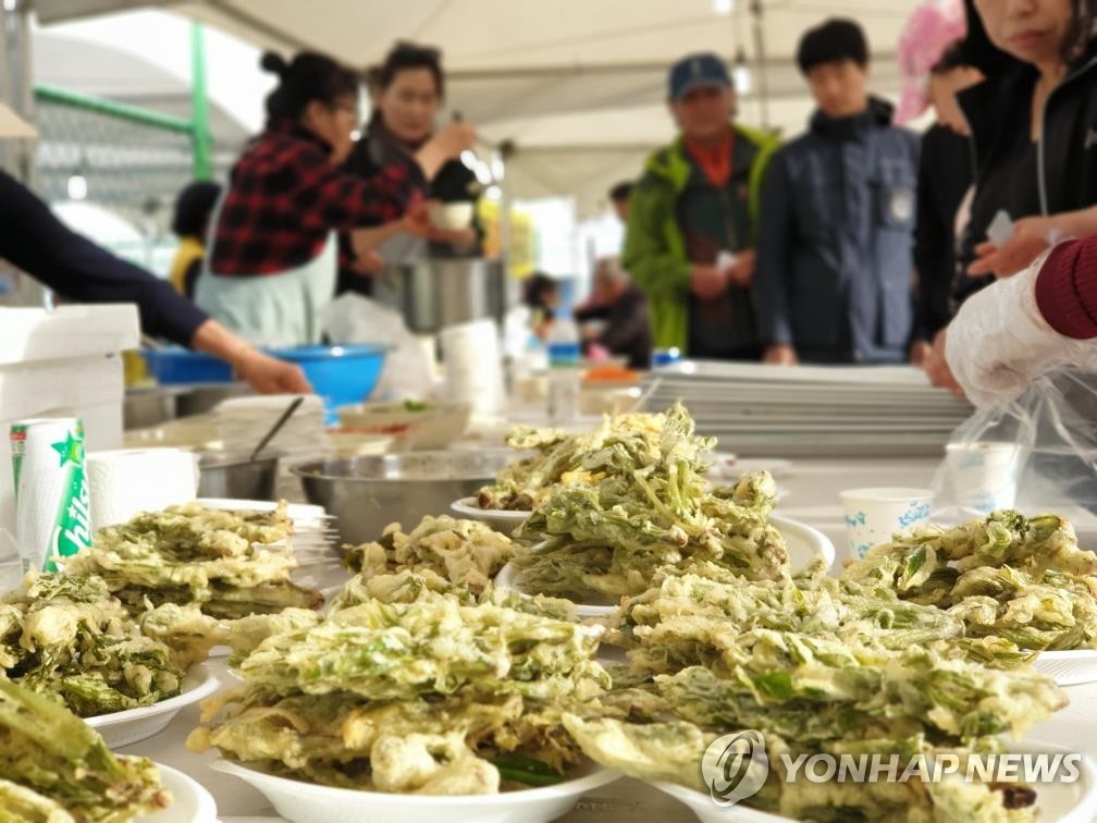 2019년 열린 참옻축제 현장
