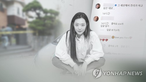 연예계 설리 추모 물결…악성 댓글 문화 지적도 (CG)