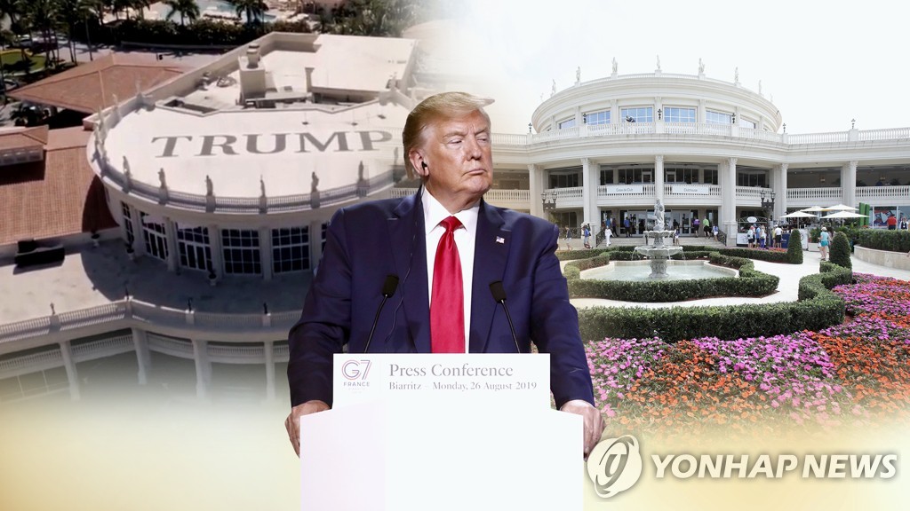 내년 G7 트럼프 리조트서 개최…"이해충돌" 논란 (CG)
