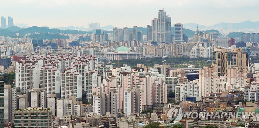 서울 마포와 여의도 일대 아파트 단지 모습