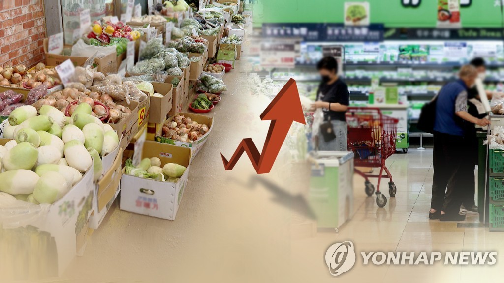 장마에 '밥상물가' 급등…소비자물가 석 달 만에 상승 (CG)