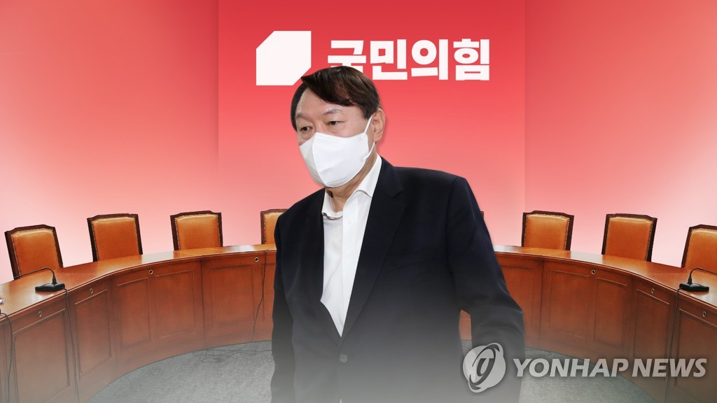 국힘 당권주자들, 尹 '5·18 행보'에 촉각 (CG)