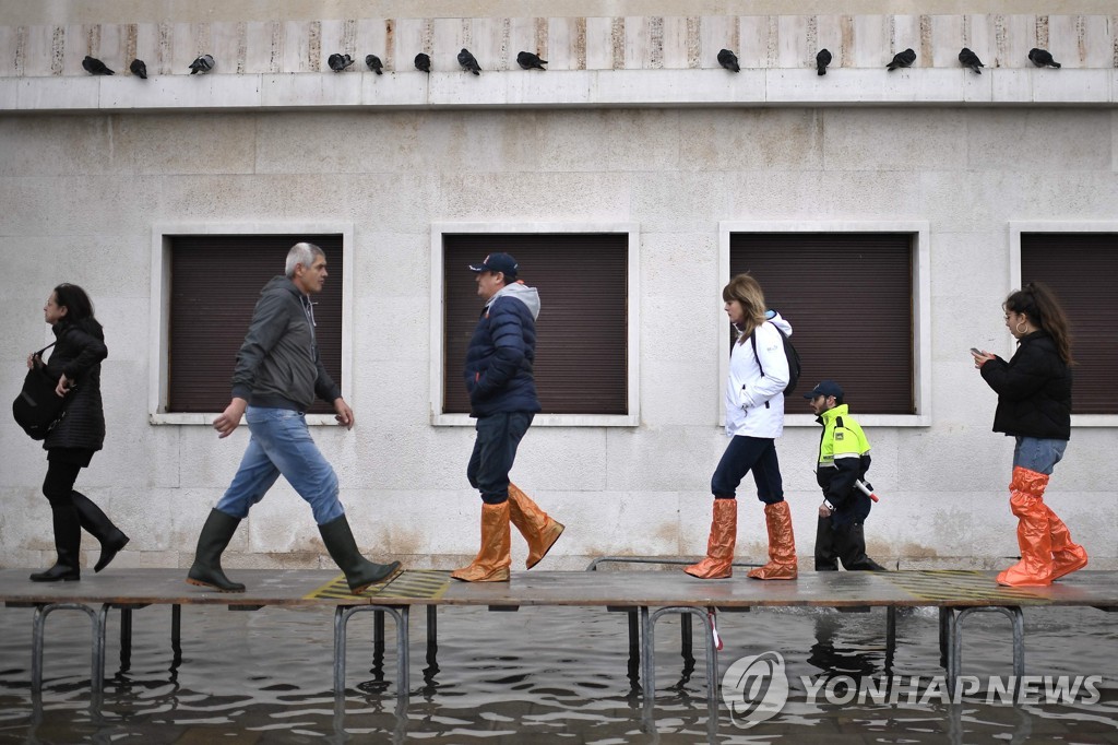 ITALY-WEATHER-FLOODING-ALTA ACQUA-HIGH WATER-VENICE