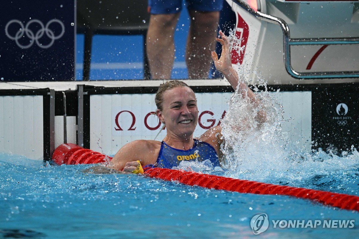 셰스트룀, 여자 자유형 100ｍ 우승