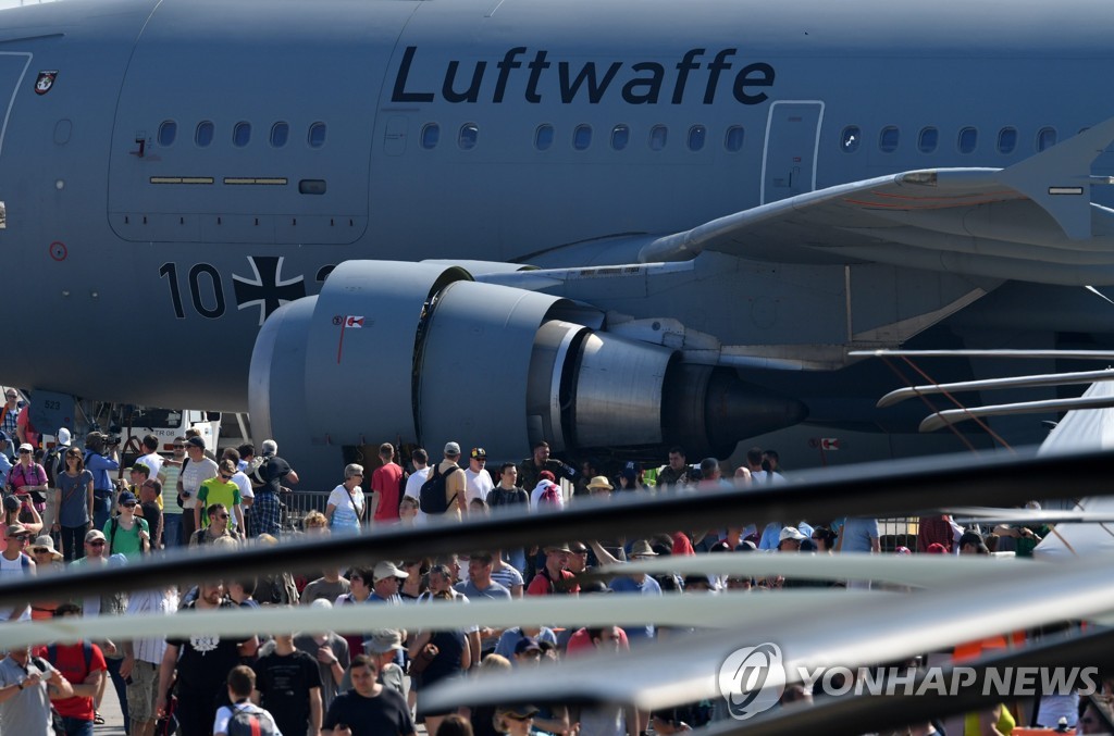 베를린 에어쇼의 독일 군용기 A310 [EPA=연합뉴스]