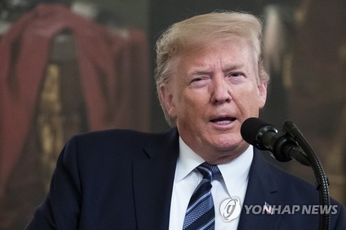 지난 7일 백악관 행사에서 발언하는 도널드 트럼프 미국 대통령