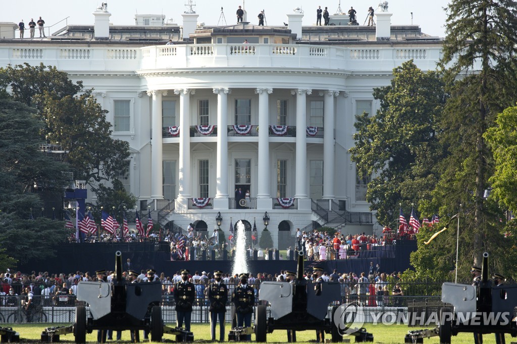 백악관에서 열린 독립기념일 행사