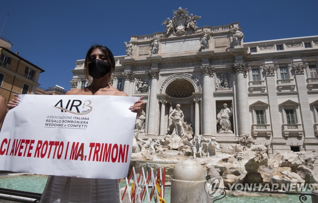 ITALY PROTEST PANDEMIC CORONAVIRUS COVID19