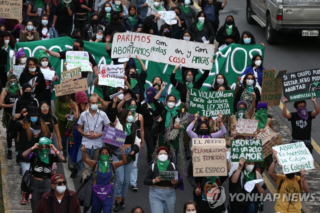 ECUADOR ABORTION PROTEST