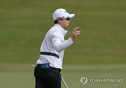 지은희의 최종 라운드 경기 모습