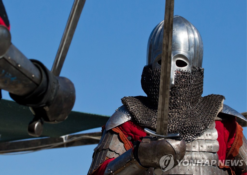 2019 Genoese Helmet international knight festival in Crimea, Russia