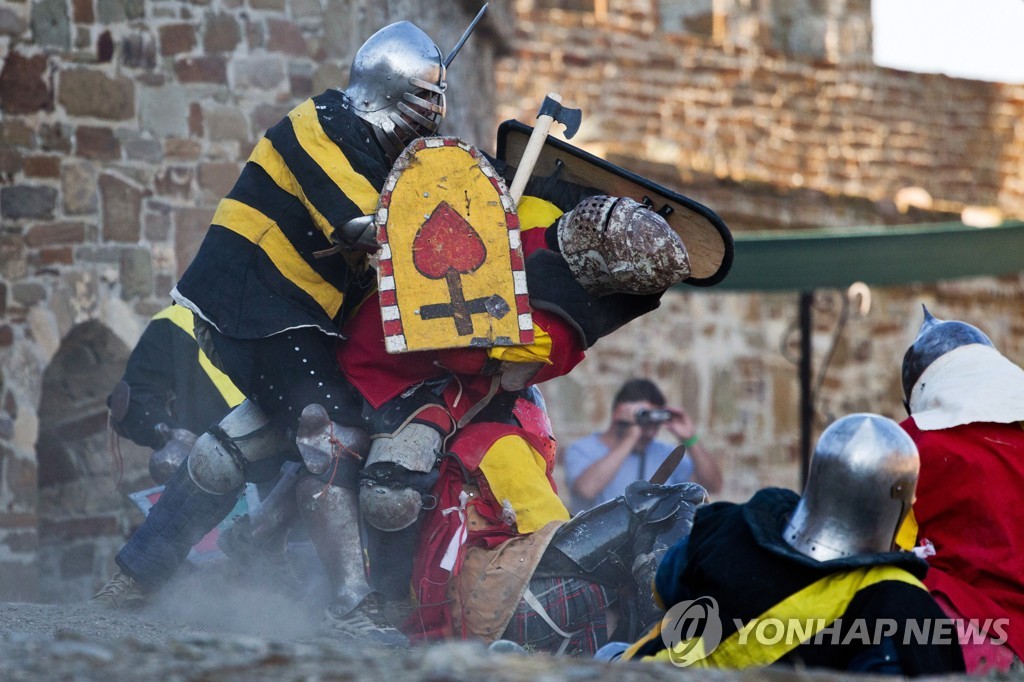 2019 Genoese Helmet international knight festival in Crimea, Russia