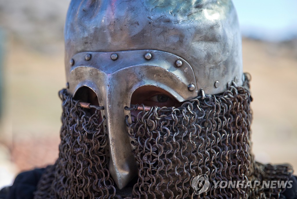 2019 Genoese Helmet international knight festival in Crimea, Russia