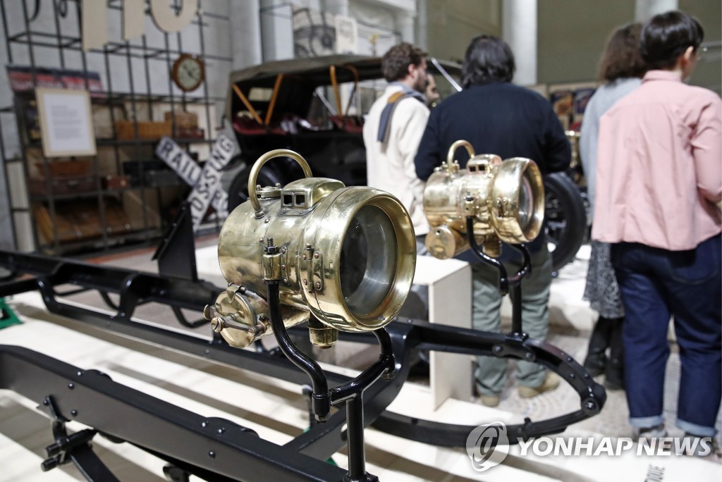 Exhibition of retro cars at Moscow's VDNKh exhibition center
