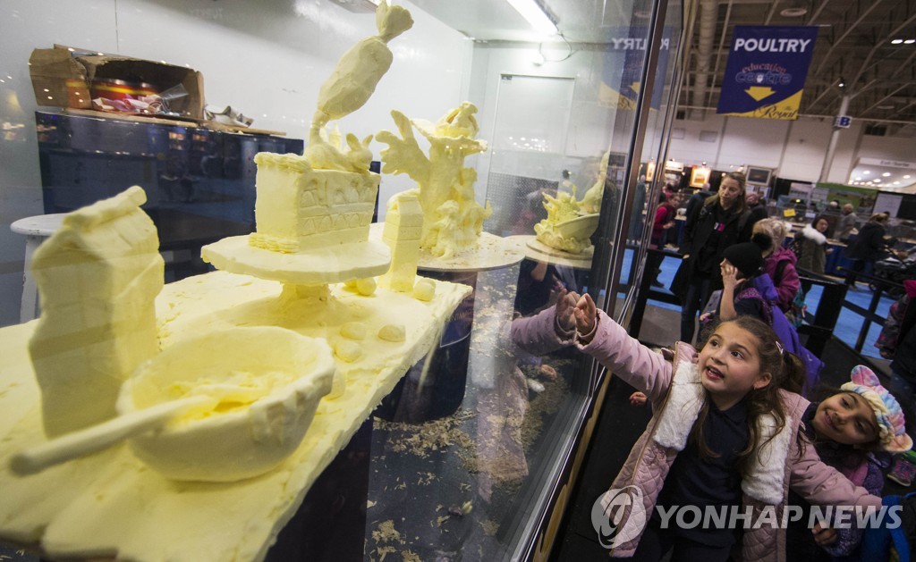 CANADA-TORONTO-ROYAL AGRICULTURAL WINTER FAIR-BUTTER SCULPTURE