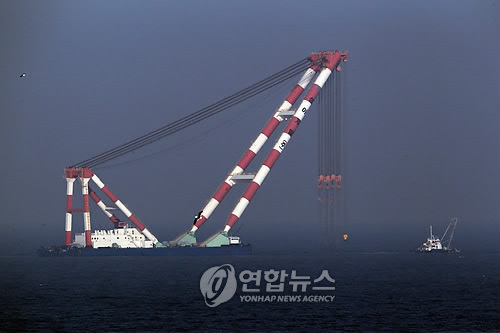 천안함 인양작업 재개 준비