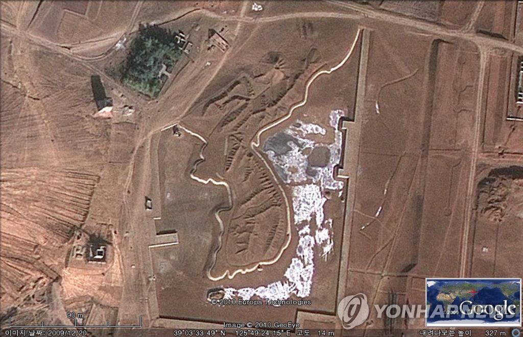 북한에 등장한 한반도 모양 인공섬