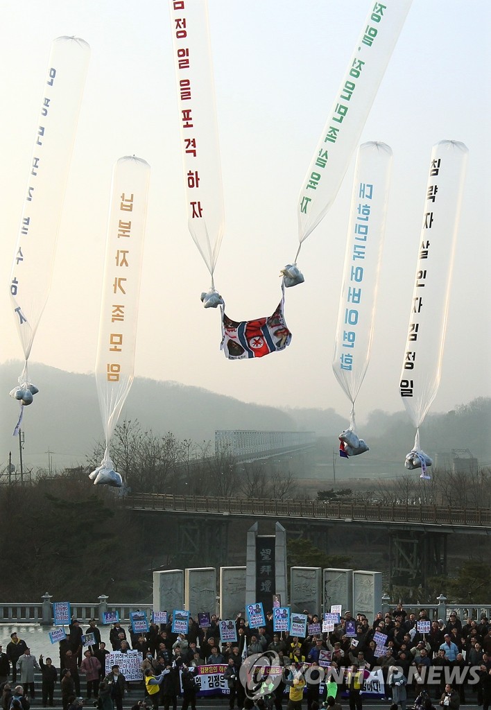 연평도 포격 규탄 대북전단