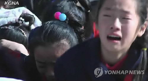 <김정일 사망> 통곡하는 북한주민들