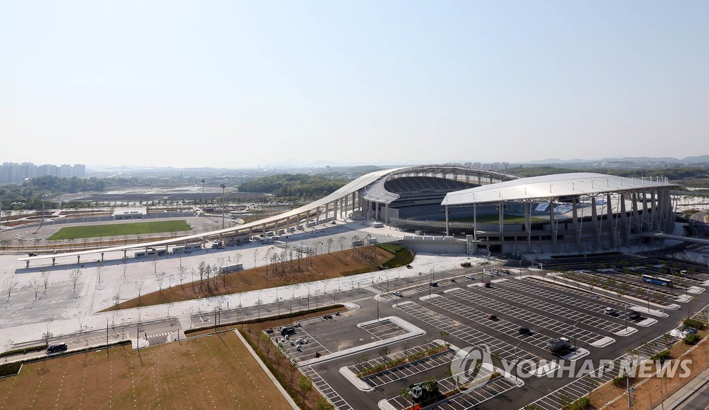 준공 하루 앞둔 2014인천AG 주경기장